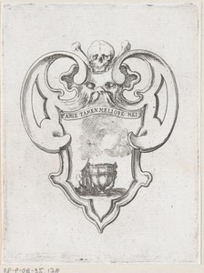 Cartouche met wierookvat