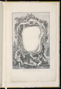 Cartouche Surrounded by Elements of Naval Commerce