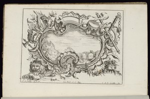 Cartouche with Lion