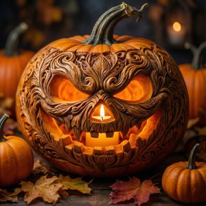 Carved Pumpkin Glow
