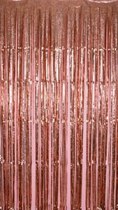 Cascading Rose Gold Streamers