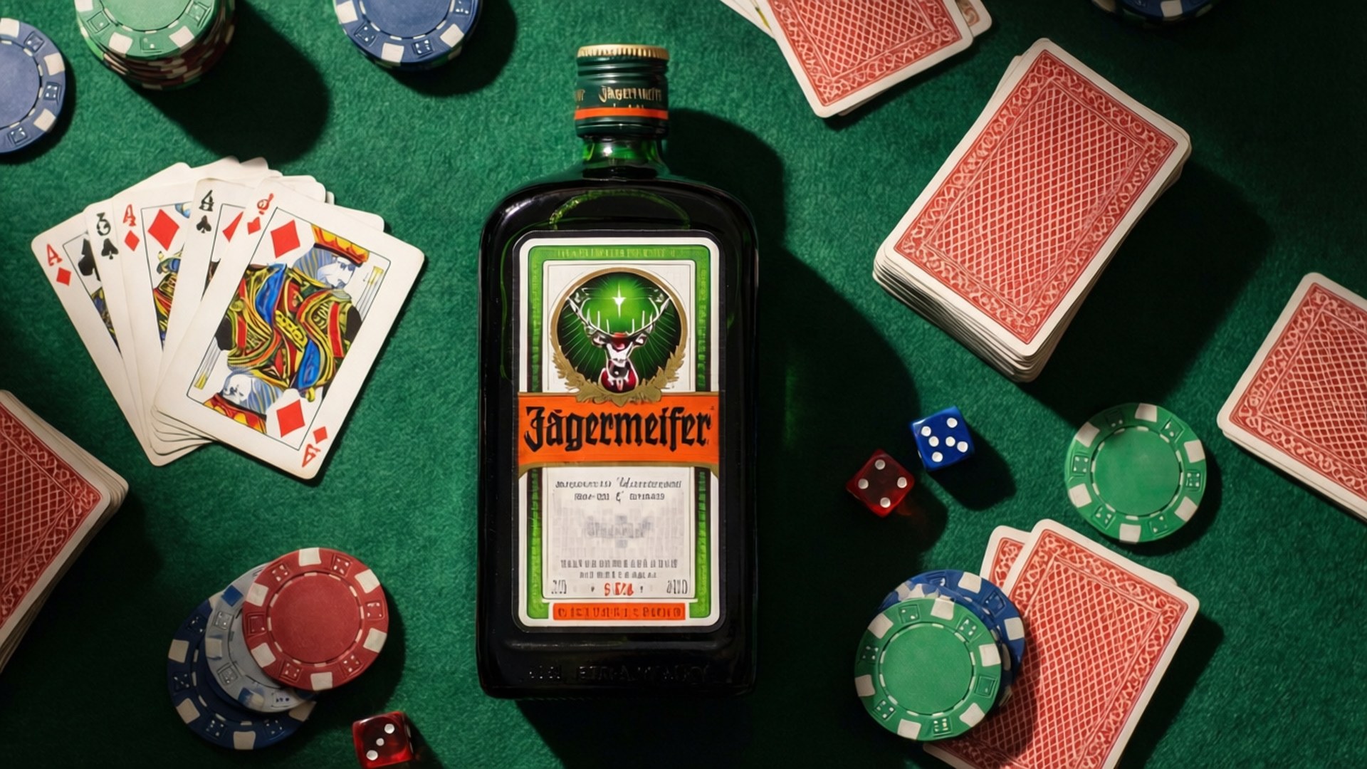 Casino Night Flat Lay by Wallpapers.art Studio