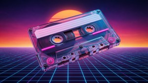 Cassette Neon Waves