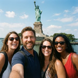 Cast Selfie Liberty