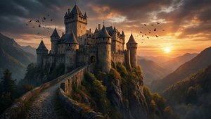 Castle Cliff Sunset