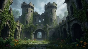 Castle Ruins Ivy