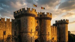 Castle Towers Sunset