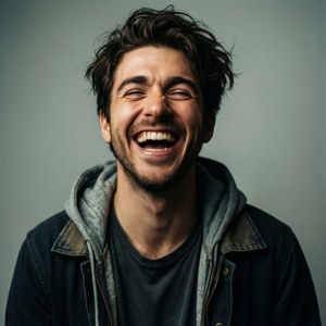 Casual Laugh Portrait
