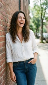 Casual Laughing Portrait