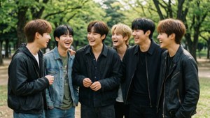 Casual Park Laughter