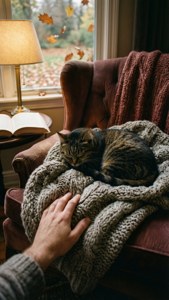 Cat and Blanket