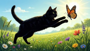 Cat and Butterfly