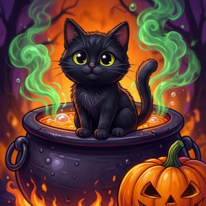 Cat and Cauldron