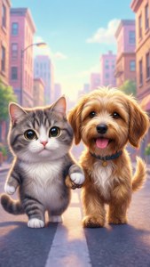 Cat and Dog Friends
