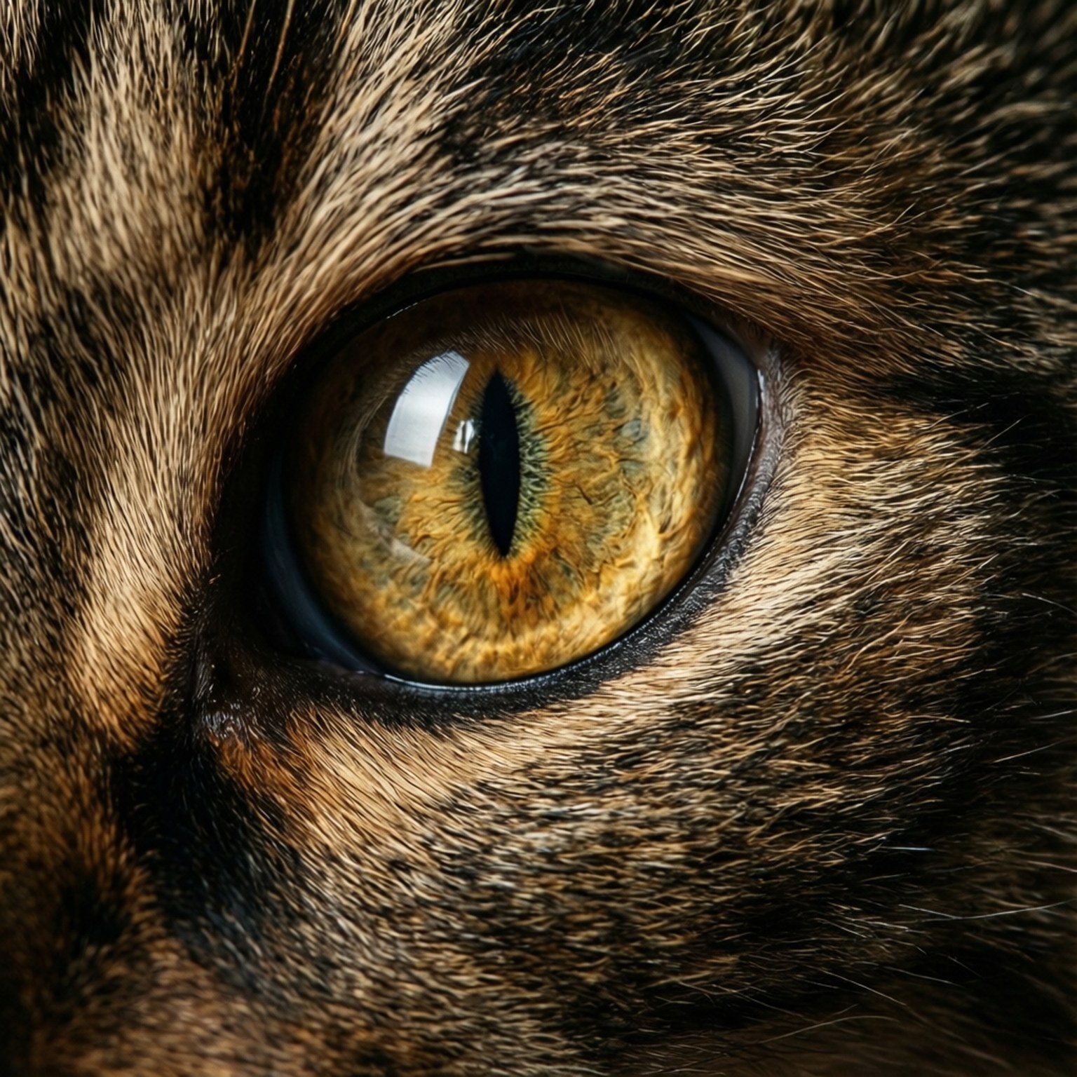 Cat Eye Close-Up by Wallpapers.art Studio