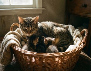 Cat Family Sunbeam