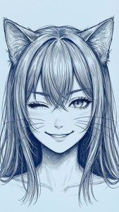 Cat Girl Wink