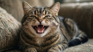 Cat's Big Smile