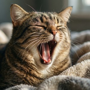 Cat's Yawn of Trust