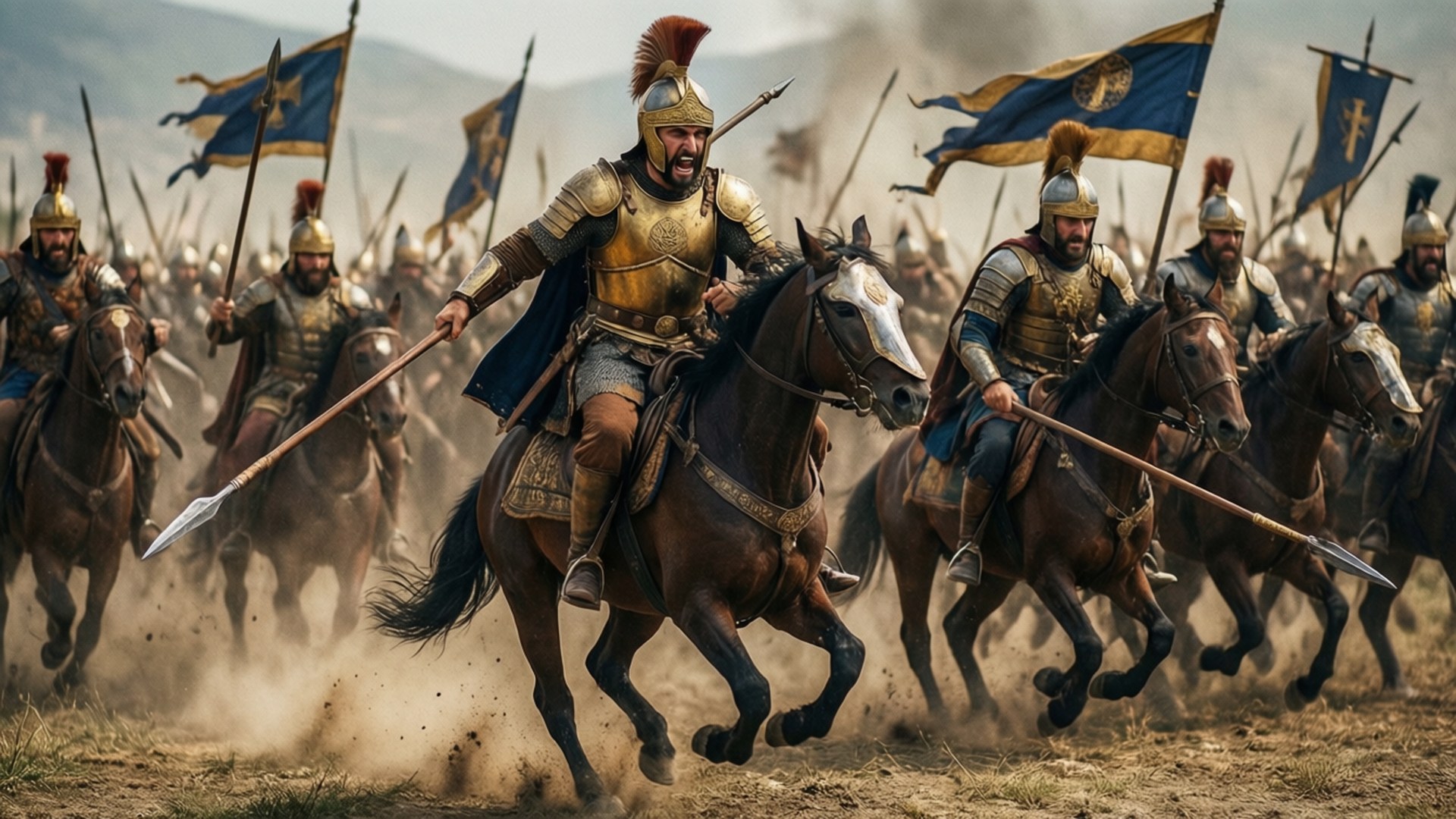 Cataphract Charge by Wallpapers.art Studio