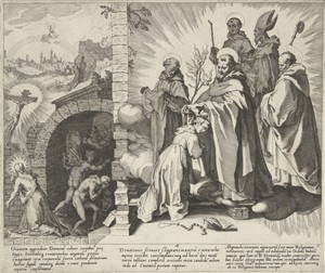 Catharina biddend / Visioen van Catharina / Catharina wordt dominicanes