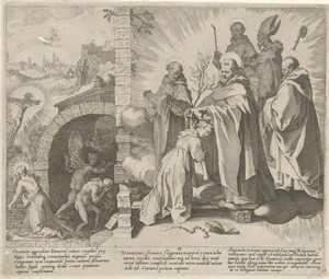 Catharina biddend / Visioen van Catharina / Catharina wordt dominicanes