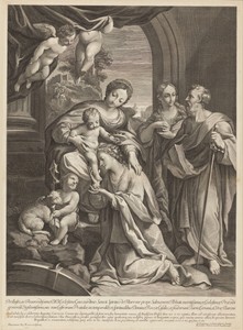 Catharina van Alexandrië gekroond door het Christuskind
