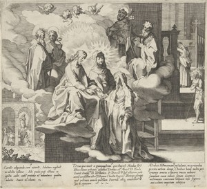 Catharina verschijnt / Huwelijk van Catharina / Catharina deelt haar mantel