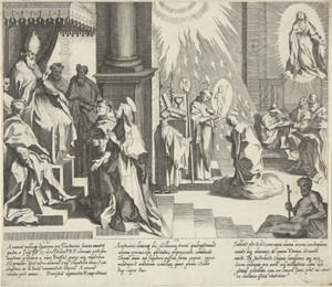 Catharina vraagt paus Gregorius XI om terug te keren naar Rome / Christus verschijnt aan Catharina / Catharina verschijnt aan geleerden