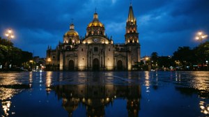 Cathedral Blue Hour Puddle