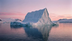 Cathedral Iceberg at Twilight
