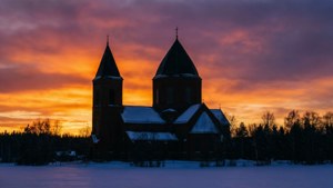 Cathedral Sunset Silhouette