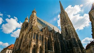 Cathedral Under Clear Skies