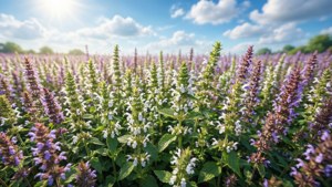 Catnip Field in Full Bloom