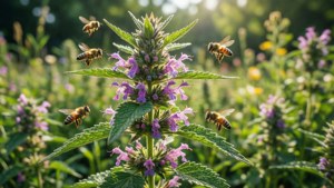 Catnip Garden Bees