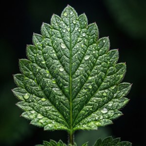 Catnip Leaf with Dew