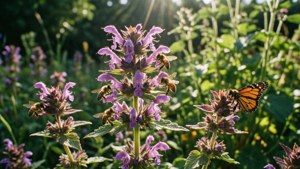 Catnip with Purple Blooms