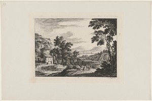 Cattle Drover in an Italian Landscape