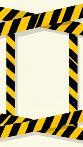 Caution Border Minimal