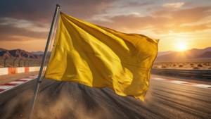Caution Yellow Flag