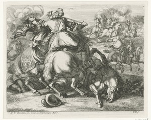 Cavalerie in gevecht