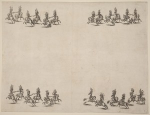 Cavaliers Fighting with Swords