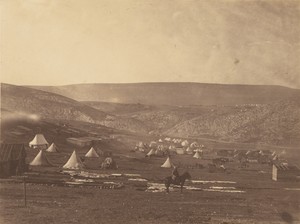 Cavalry Camp, Balaklava, looking towards the Plateau of Sebastopol.