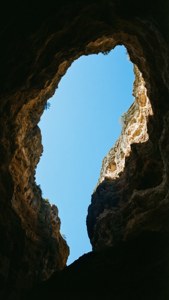 Cave Framed Sky View