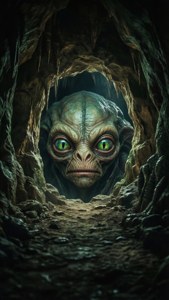 Cave Glowing Eyes