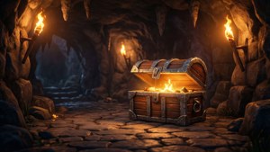 Cave Torchlight Chest