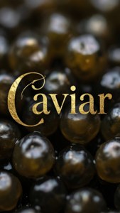Caviar Typography Art