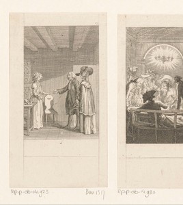 Cecilia en Henrietta helpen, de in armoede geraakte Mr. Albany