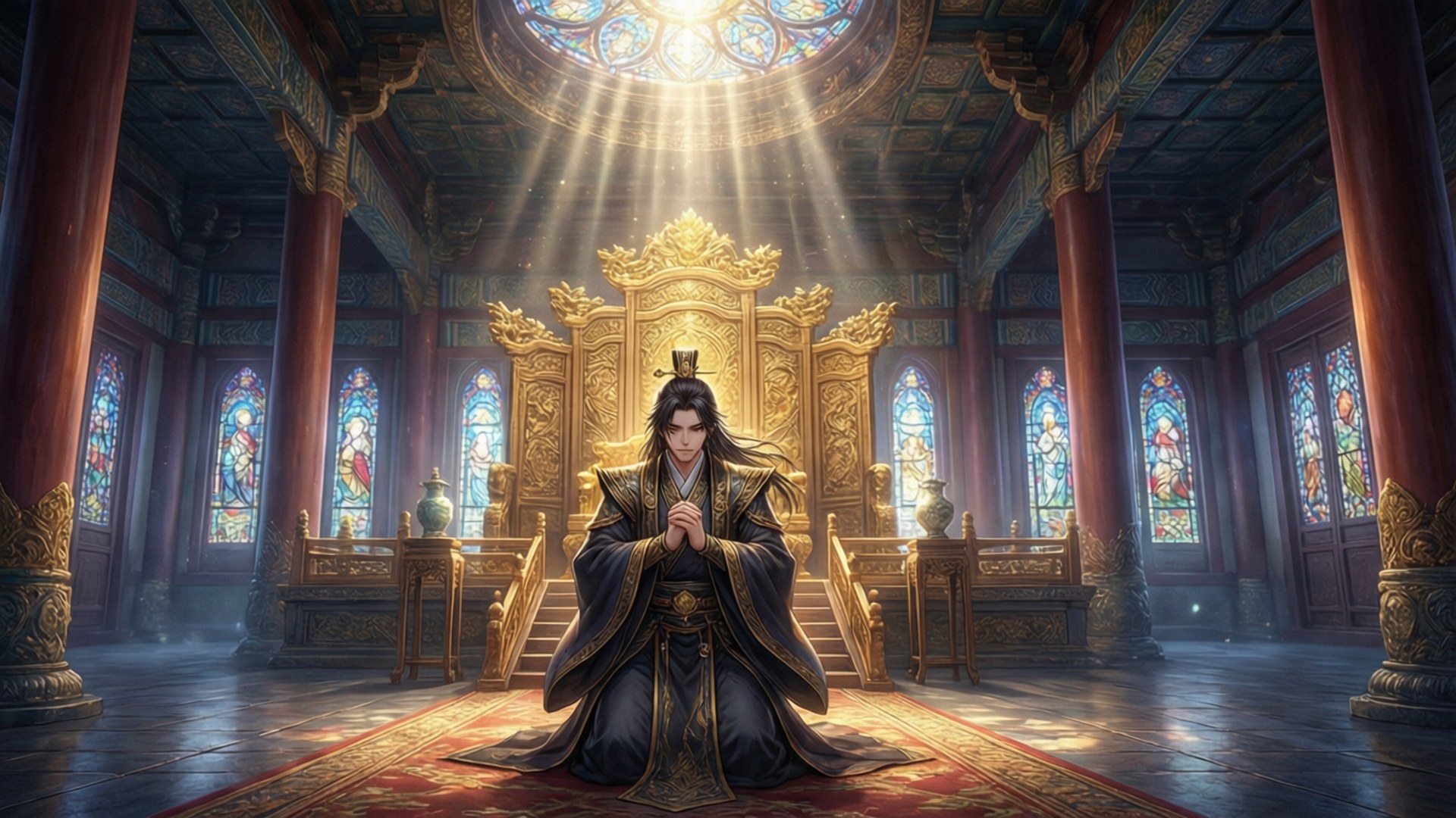 Celestial Court Awe by Wallpapers.art Studio