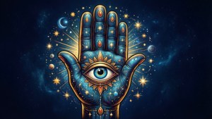Celestial Hamsa Eye